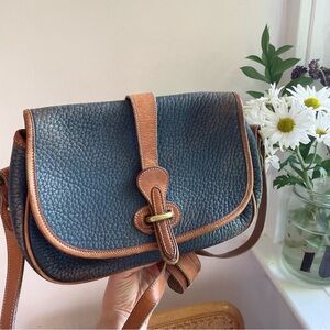 Vintage Dooney & Bourke All Weather Leather Saddlebag